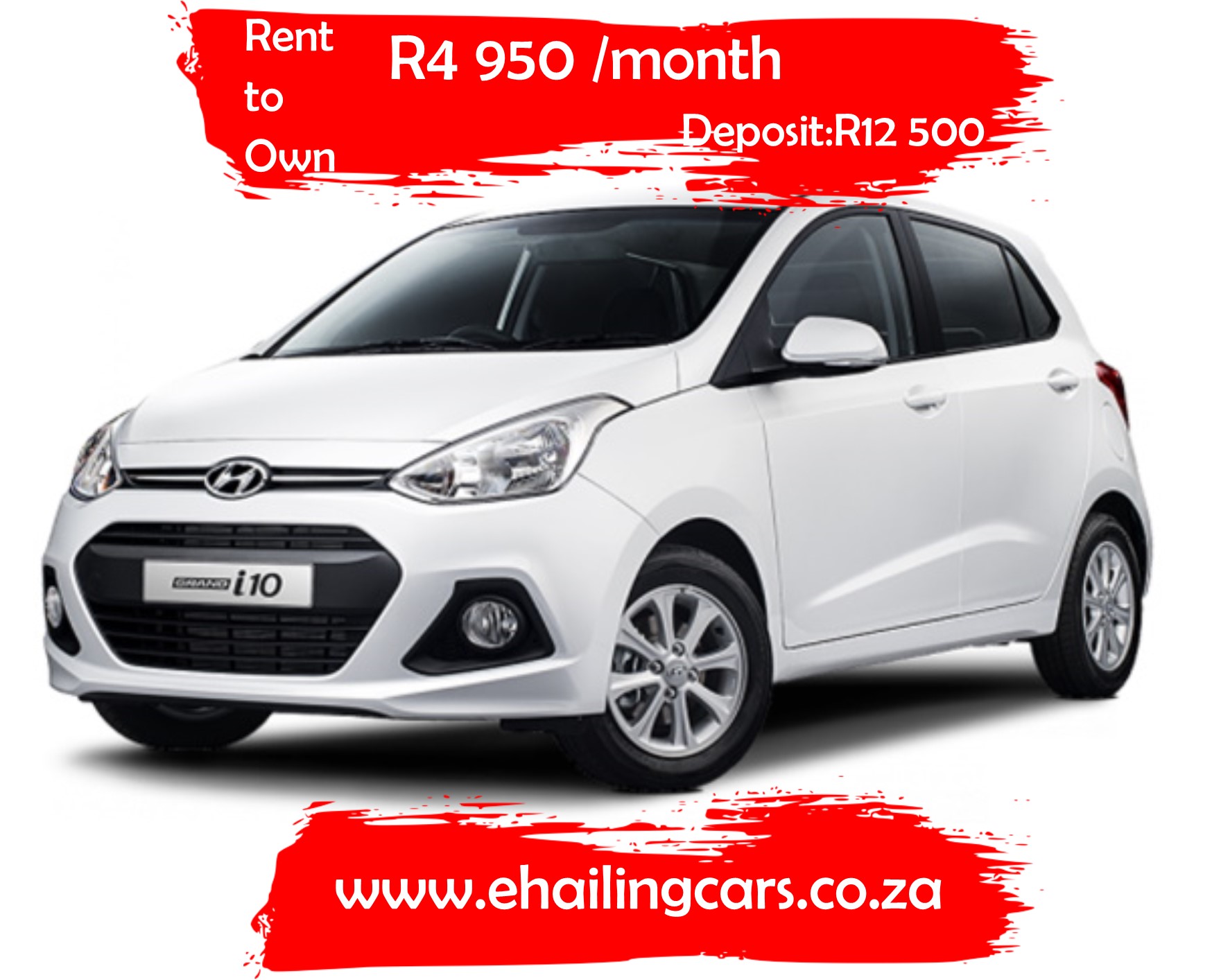 Rent to Own : Hyundai I10, Monthly Rent: R4950, Deposit: 12 500