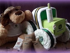 John Deer Themed Baby Shower Gift - Built by Bambino Lovez