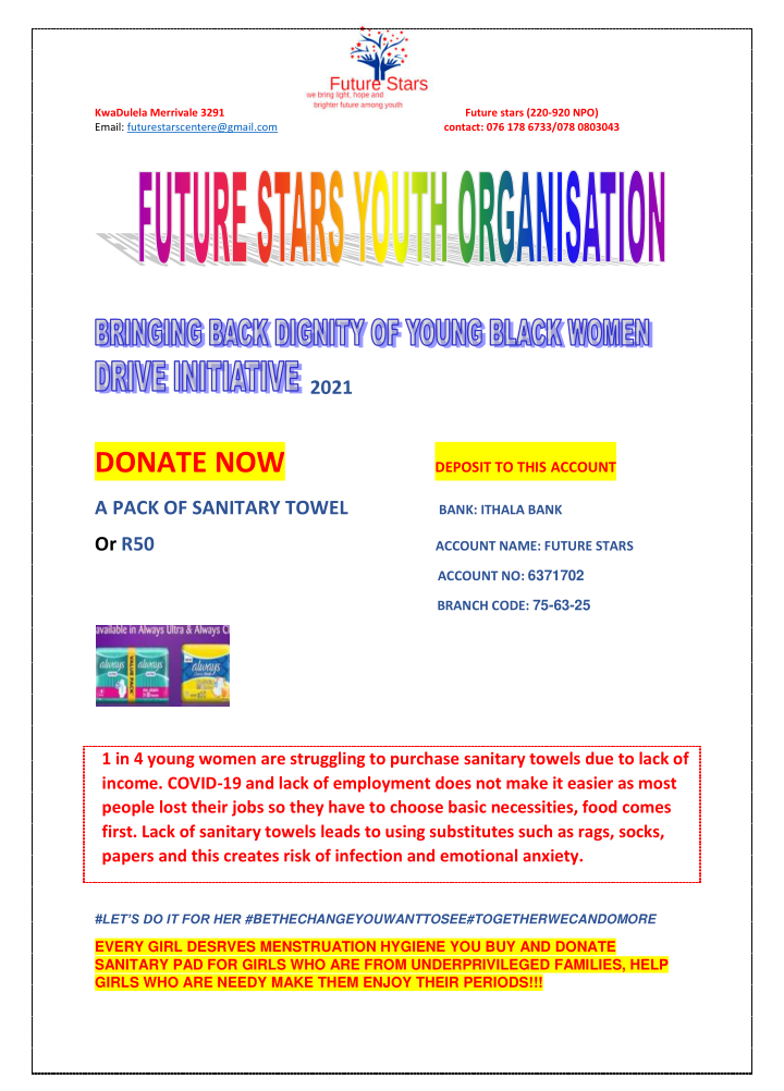 How to donate to future stars