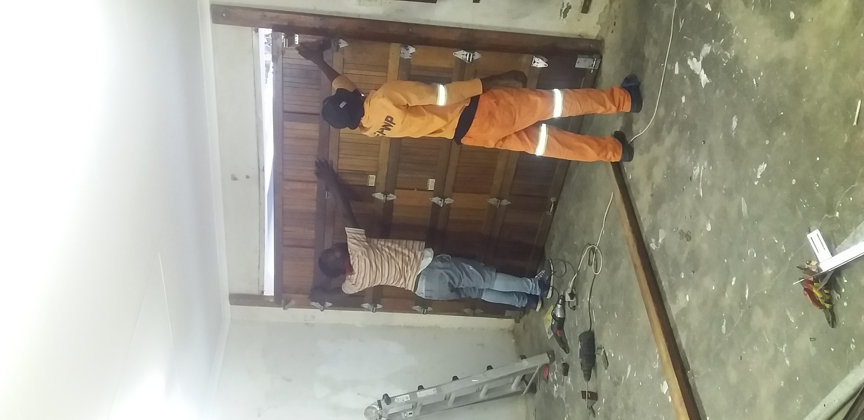 Garage door installation