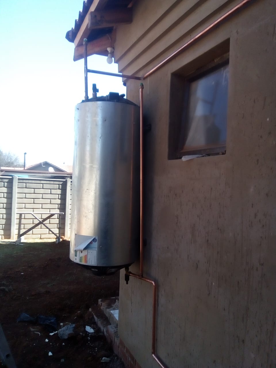This is an installation we recently did .we also do your indoor gyeser 