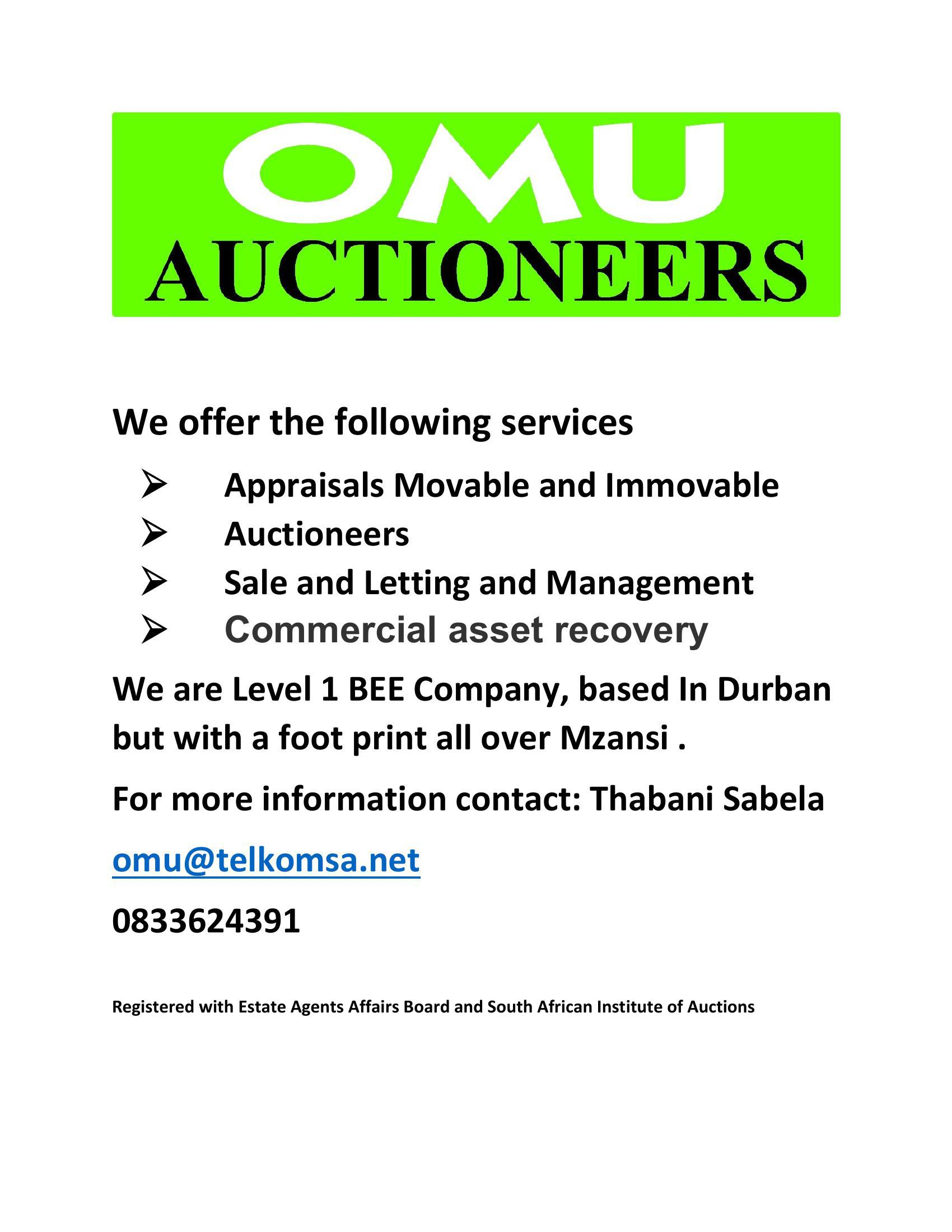 Auctioneers . Appraisals. Real Estate 