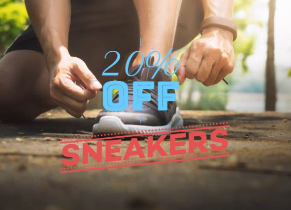 20% off sneakers