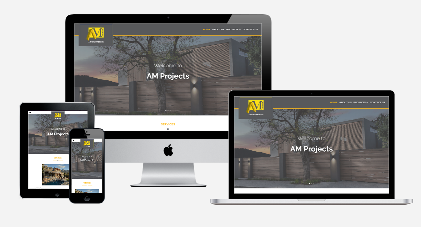 AM Projects Website Designed