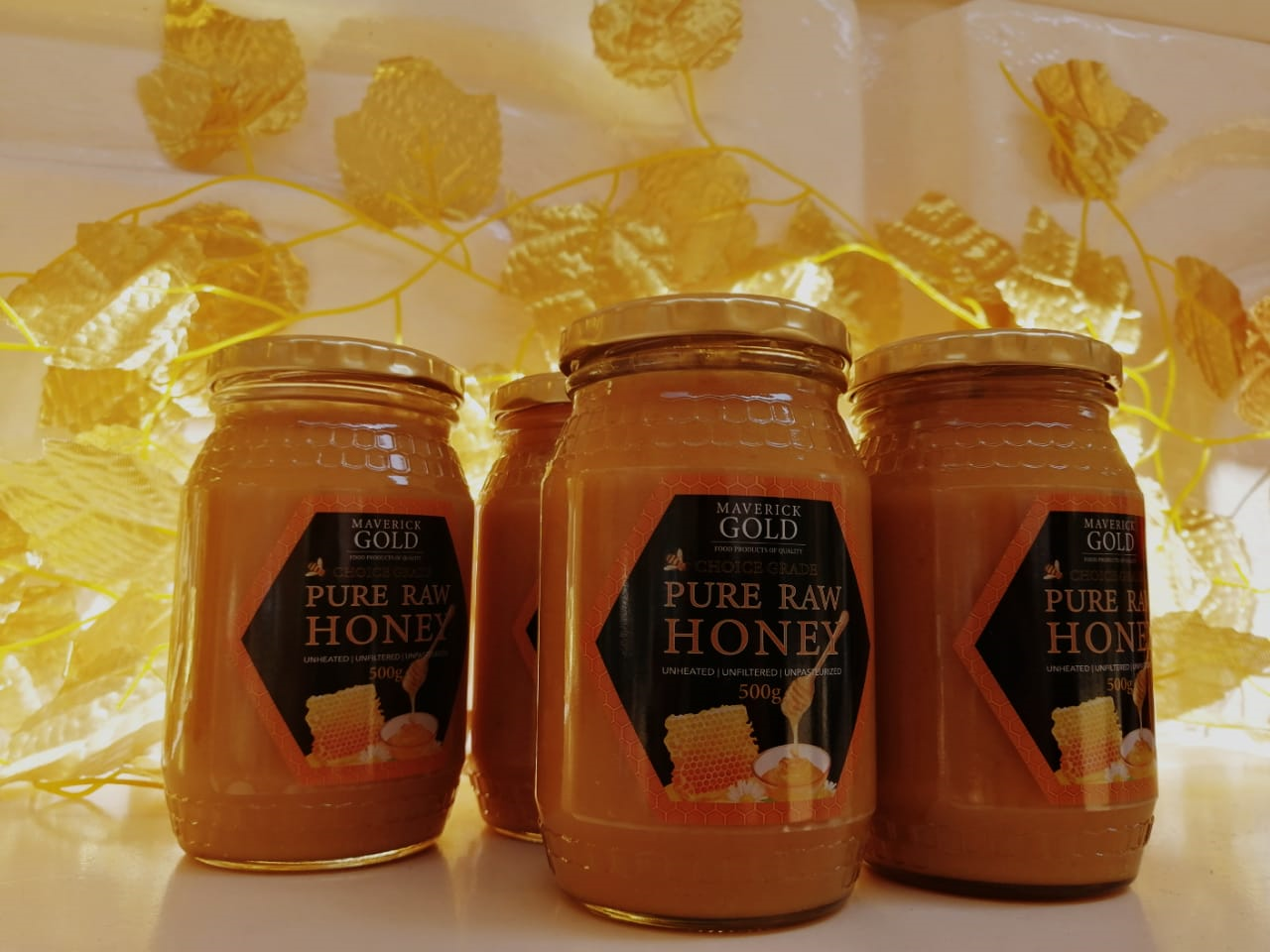 PURE RAW CREAMED HONEY - GLASS 