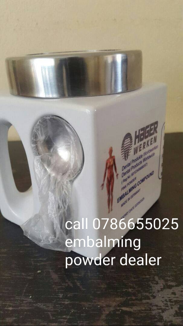 Embalming compound powder price per kg 0786655025