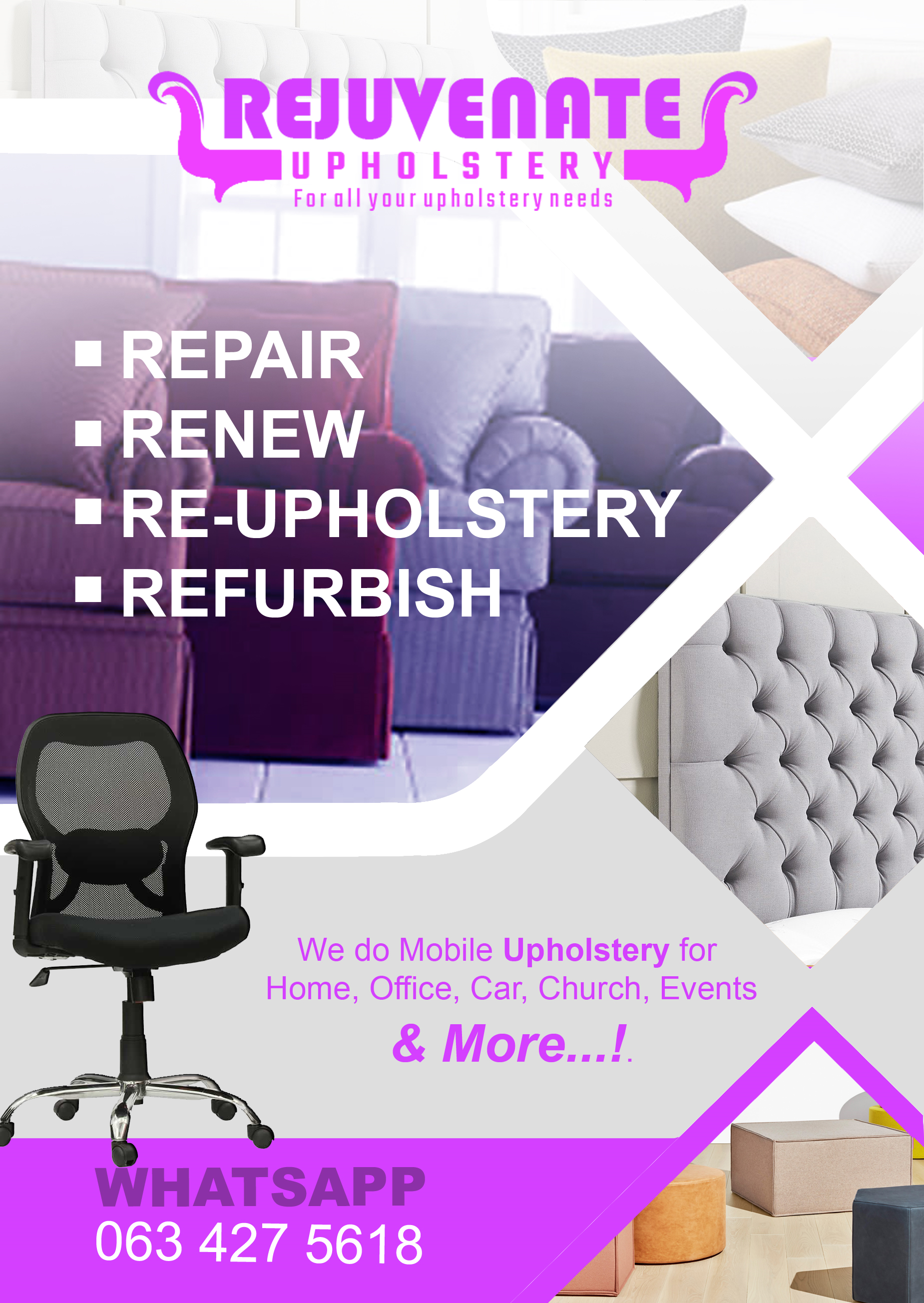 We do Upholstery