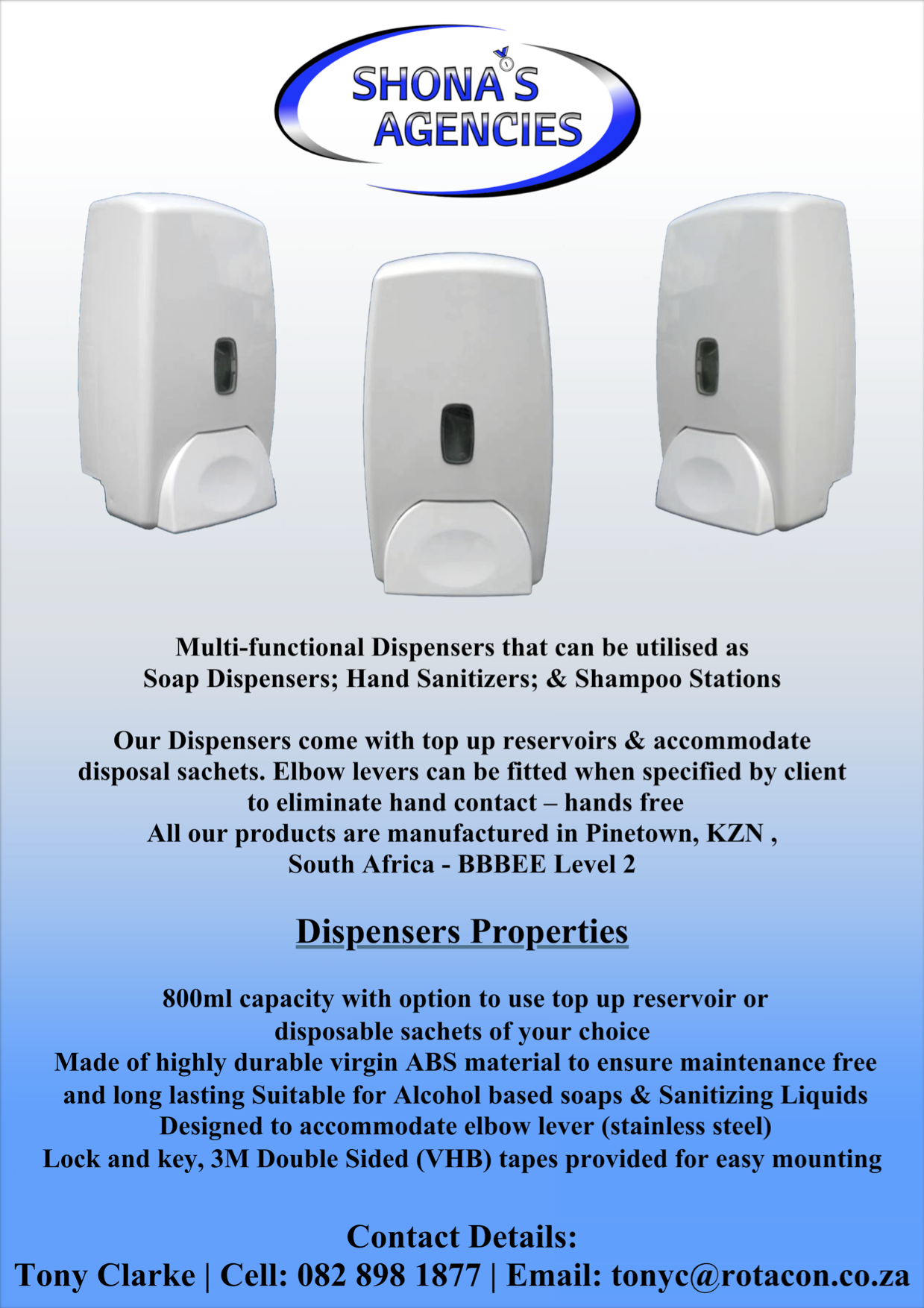 Soap / Sanitizer Dispenser 800ml