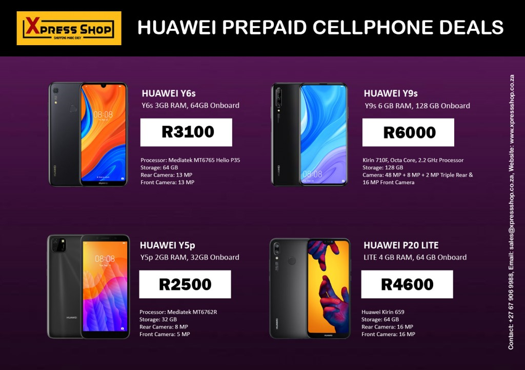 Huawei Cellphone Deals for July 2020