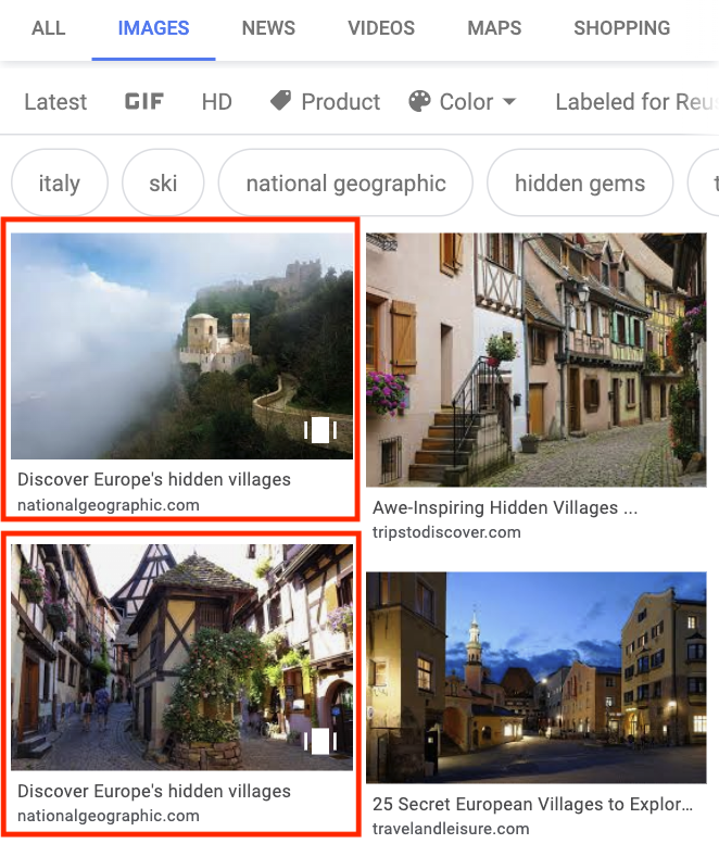 Google Images Web Stories