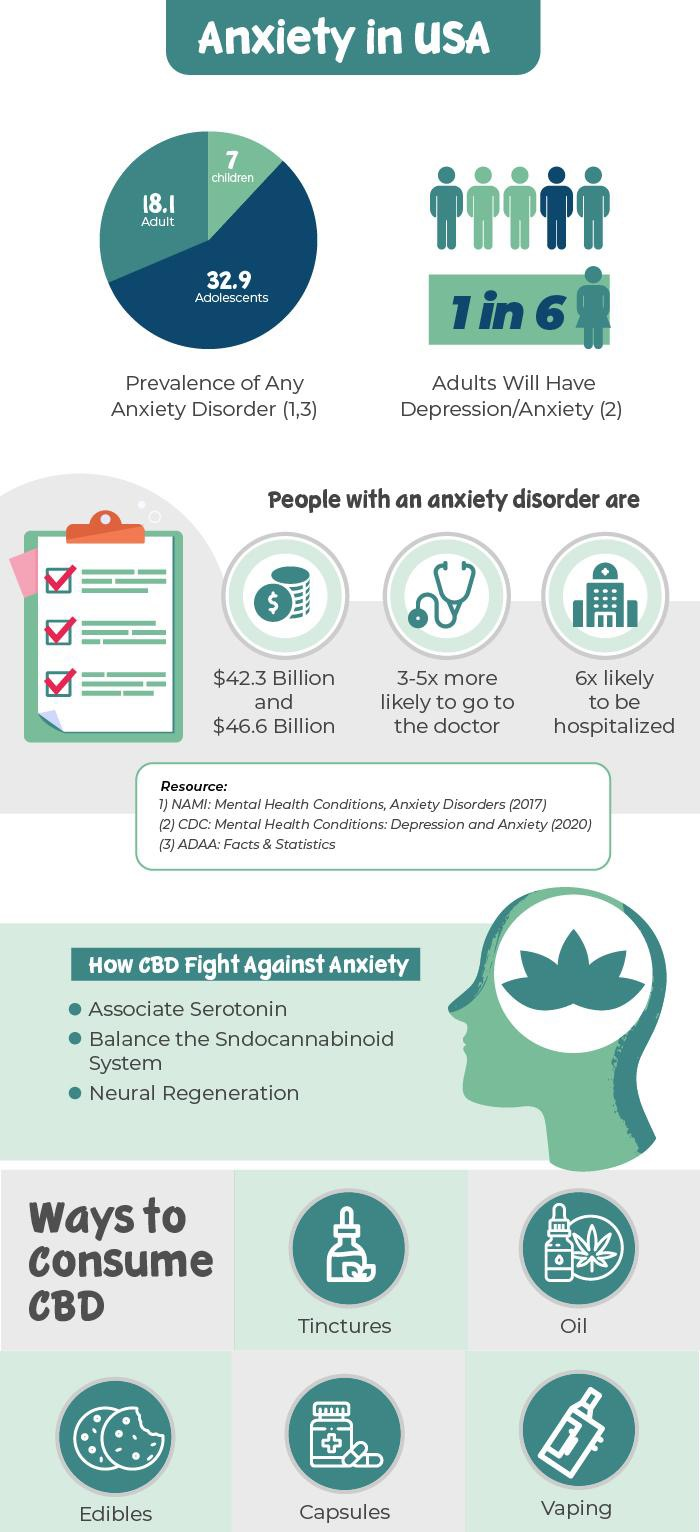 Anxiety stats in the USA