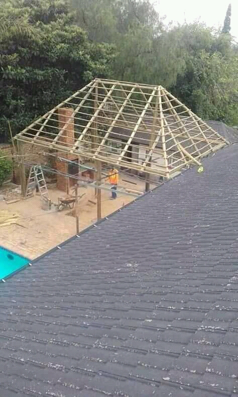 Thatching and swimming pools construction 