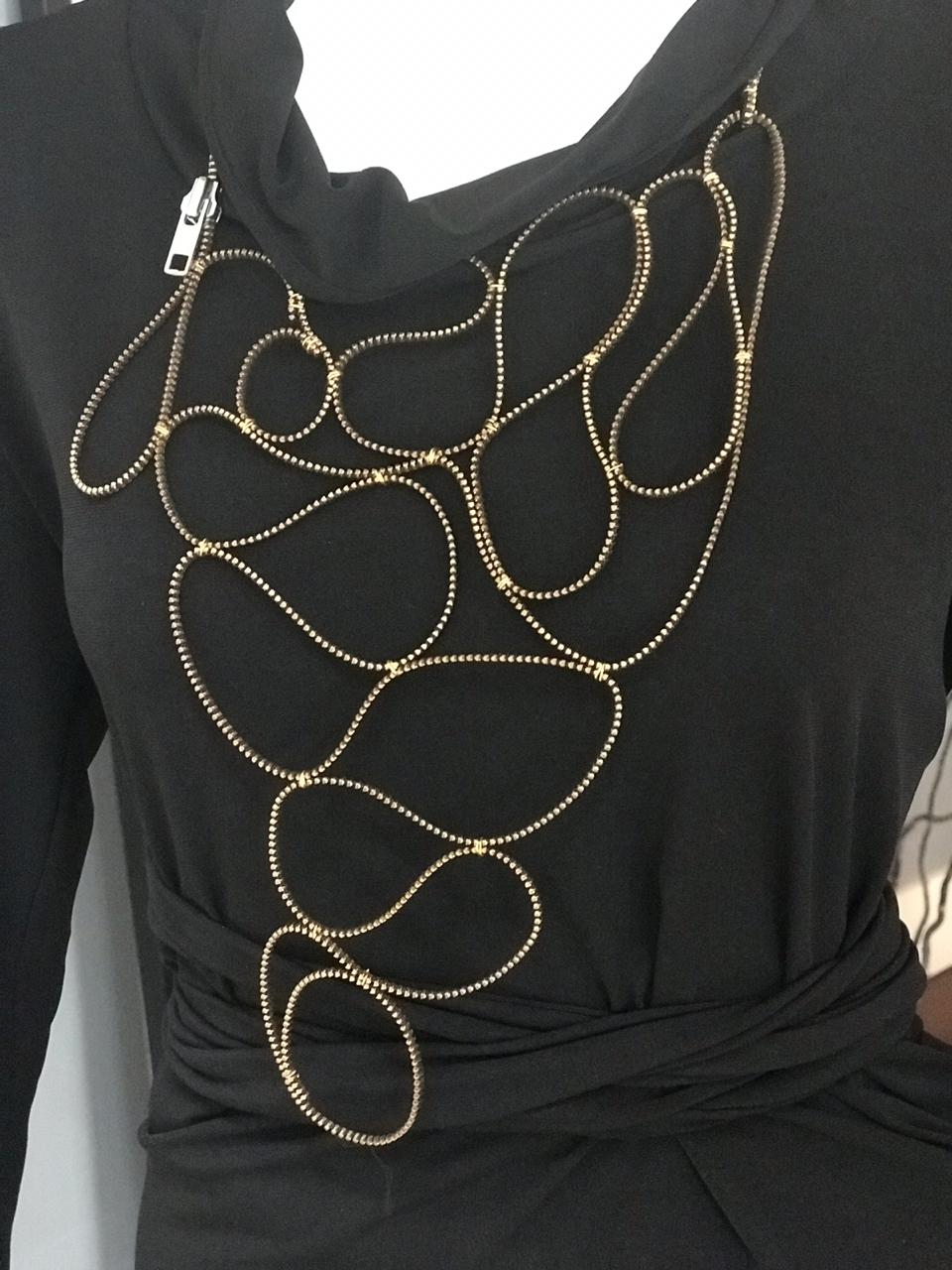 OUR HANDCRAFTED ZIP STATEMENT NECKPIECE