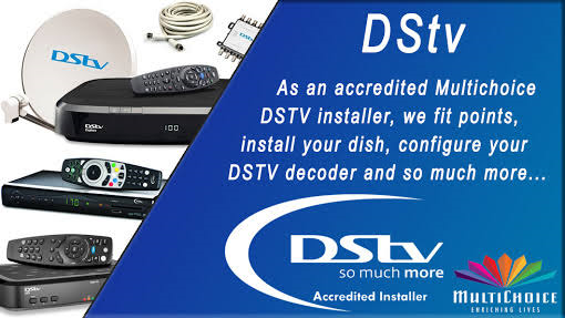 Dstv Installations - Dstv Repairs - Signal Problems - Extra View Installations - Dstv Upgrades - Ovhd Installations.   * Explora HD Fresh Installations. * Single view Installations (Standard Decoders) * Open View HD Installations. (OVHD) * Top Tv Installations. (STAR SAT) * Hd Pvr Installations.  * Extra view Setup. * Projector Wall Mount. * Satellite Dish Re-Placement. * 1 Mtr HDMI Cable. * Tv Link / Eye & Any Remote. * Signal problems :( Excluding Extra Material ). *Relocation Normal Dstv (sin
