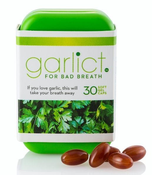 If you love garlic, this will take your breath away!   Garlict capsules neutralise the breath and body odour that follows eating garlic, onions and other foods that have an after-glow.  Available at Dischem and Independent Pharmacies nationwide.