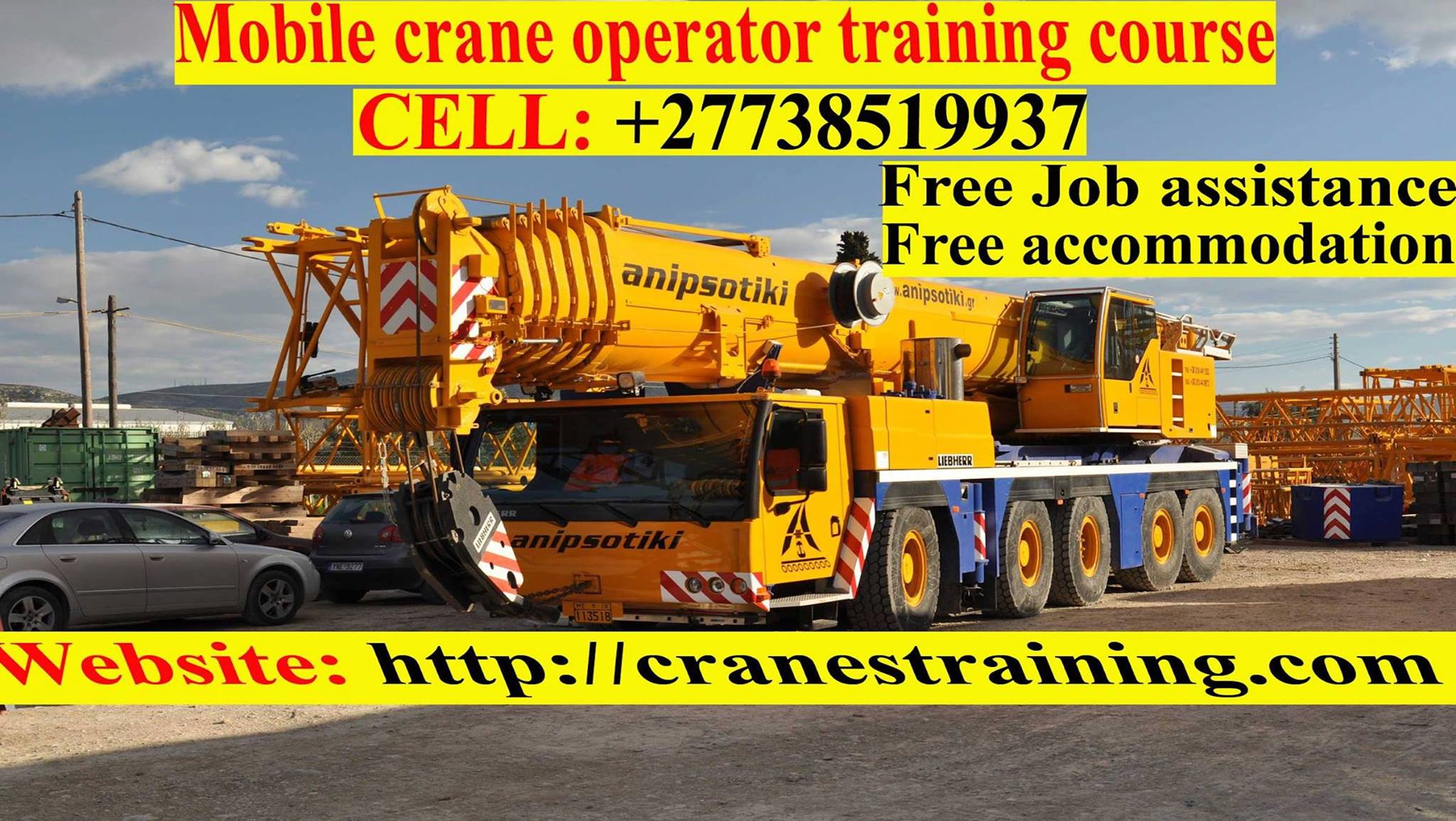 Crane operator training school. crane include Mobile crane, overhead crane, tower crane , truck mounted crane, container handler and 