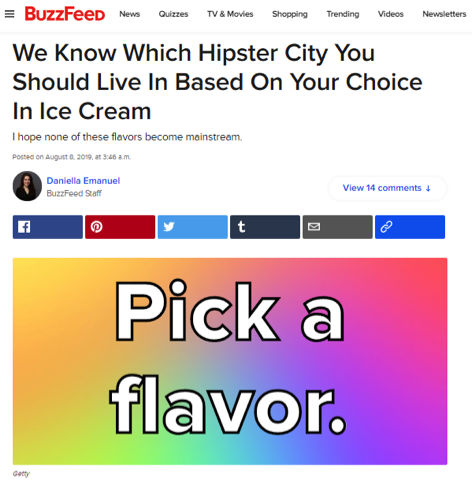 buzzfeed quiz