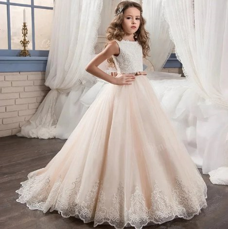 Elegant Flower Girl Evening Gown (Ages 4-14) R680