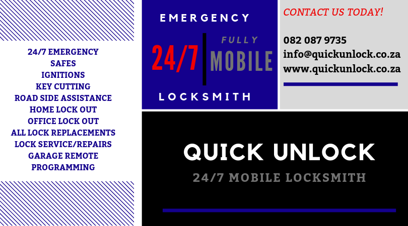 Locksmith services Gauteng