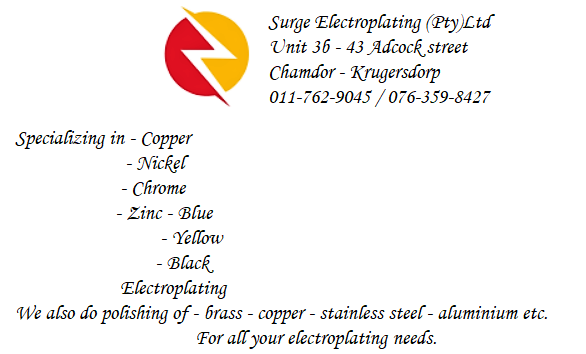 Surge Electroplating Business Card