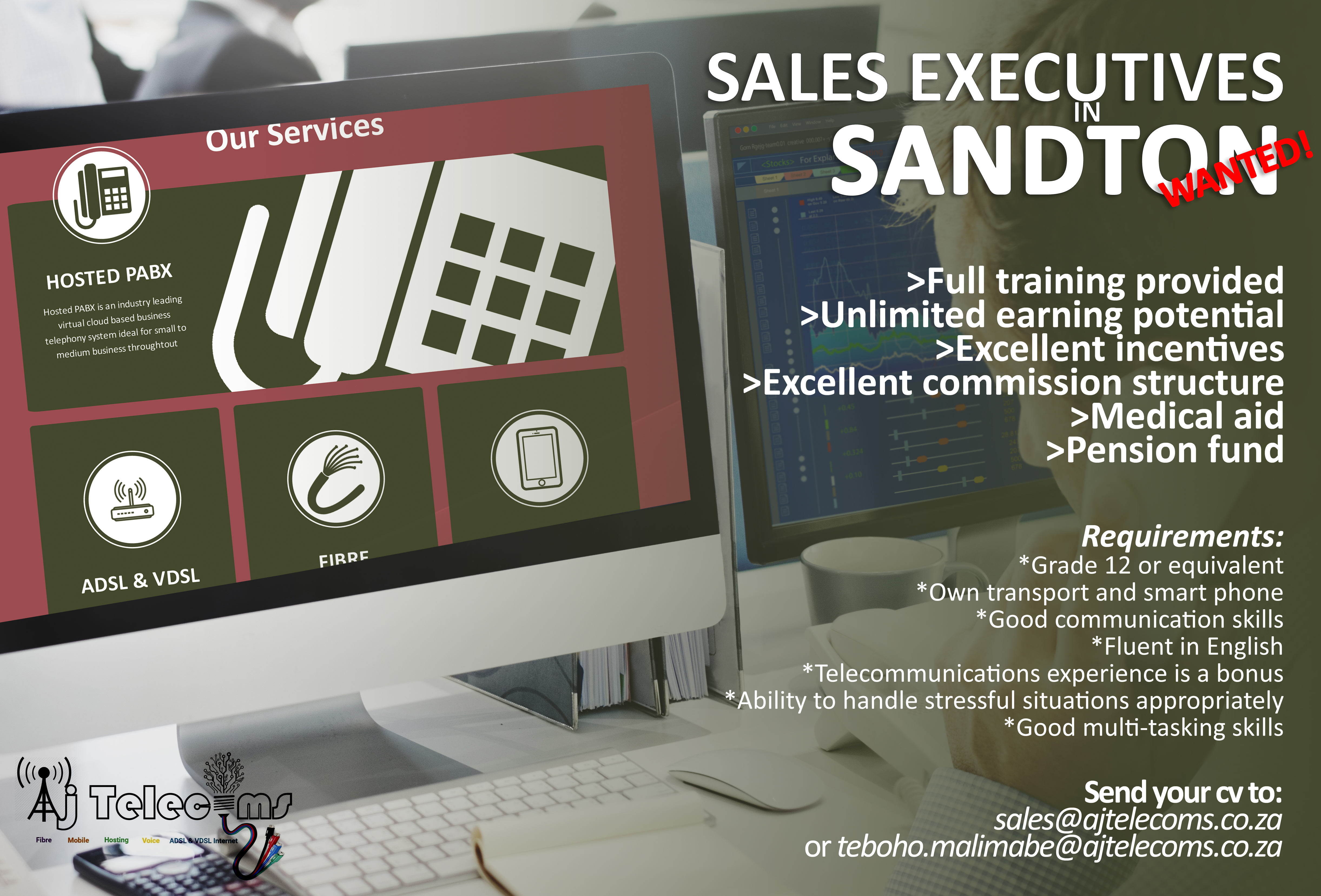 Sales Executives Wanted