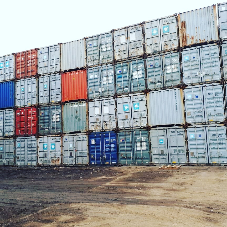 Variety of shipping containers avaiable.
