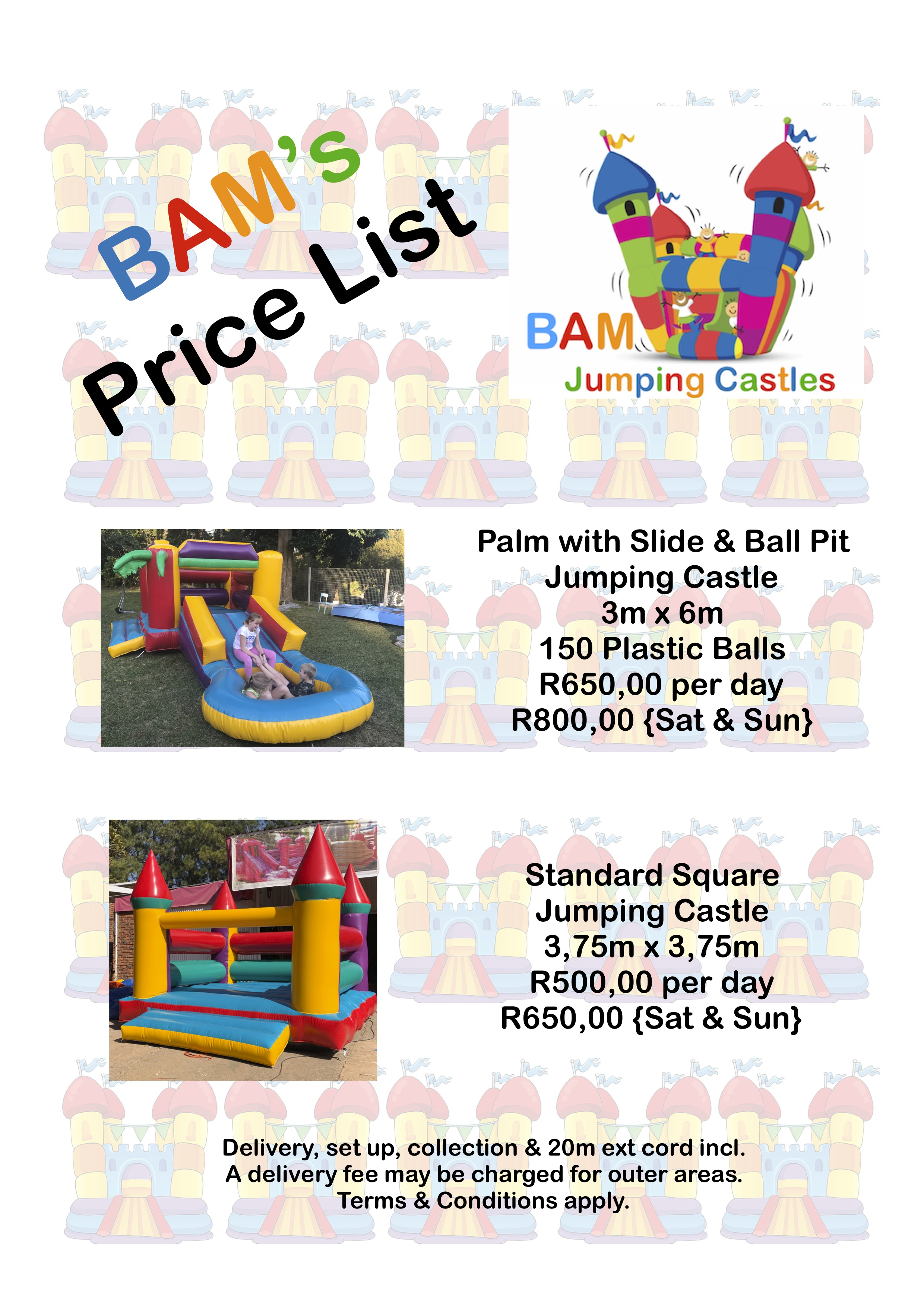 Jumping Castles on offer