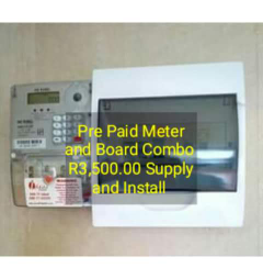 pre paid meter and db board combo