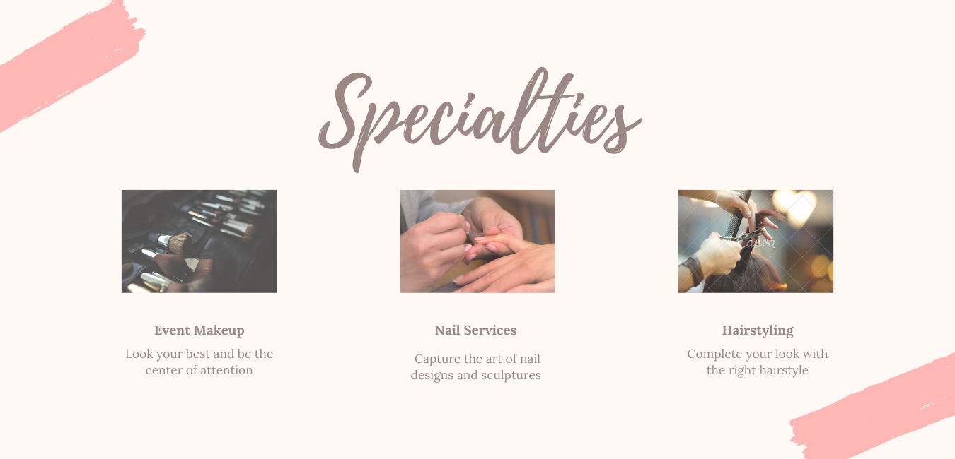 Our beauty services