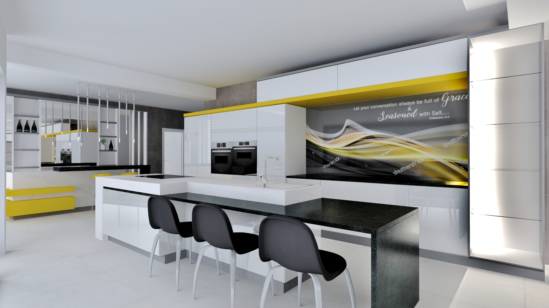 Modern Kitchen and Bar