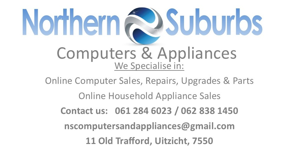 Northern Suburbs Computers & Appliances business card