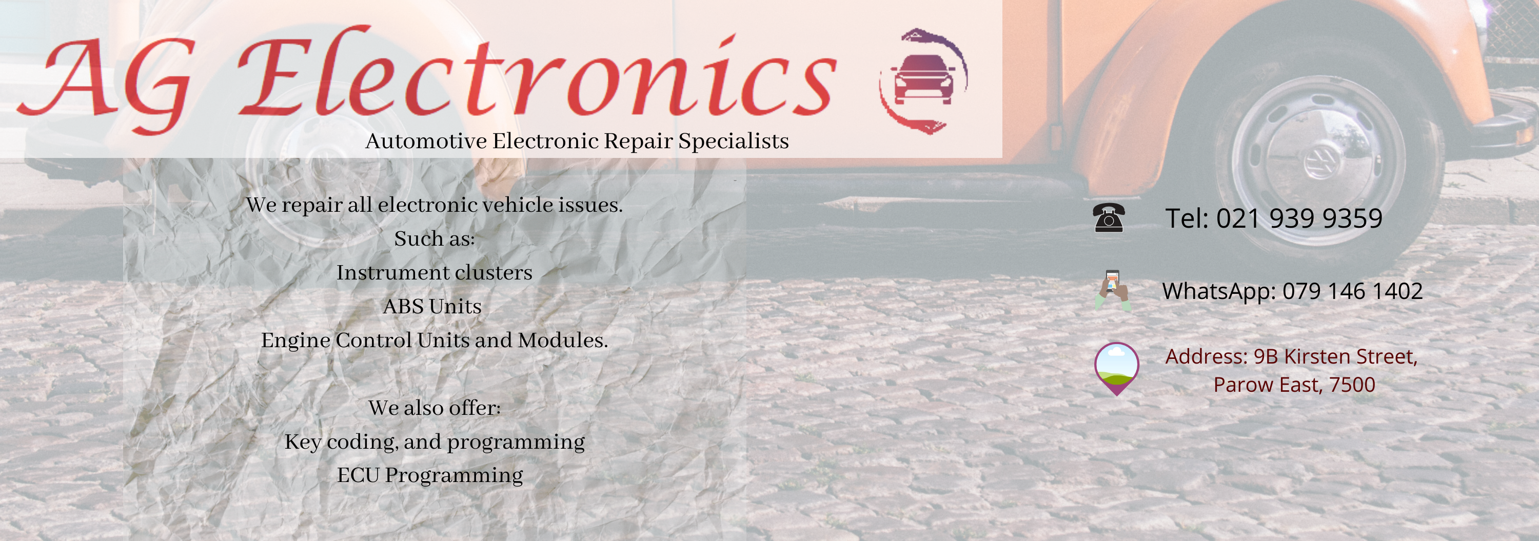 Automotive electronics repair specialists 
