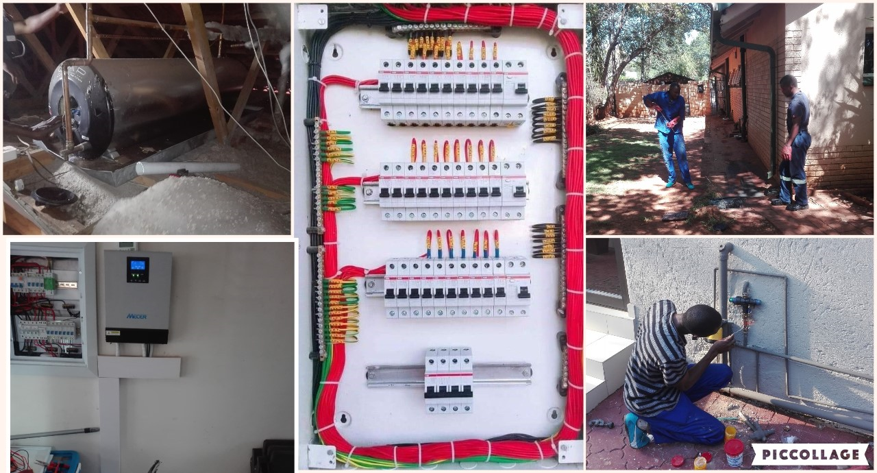 electrical and plumbing work