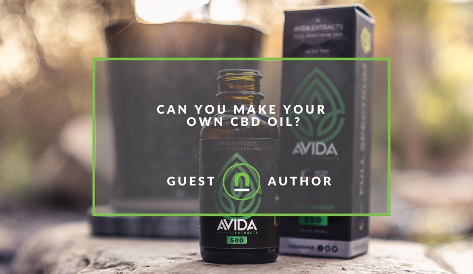 Making homemade CBD oil