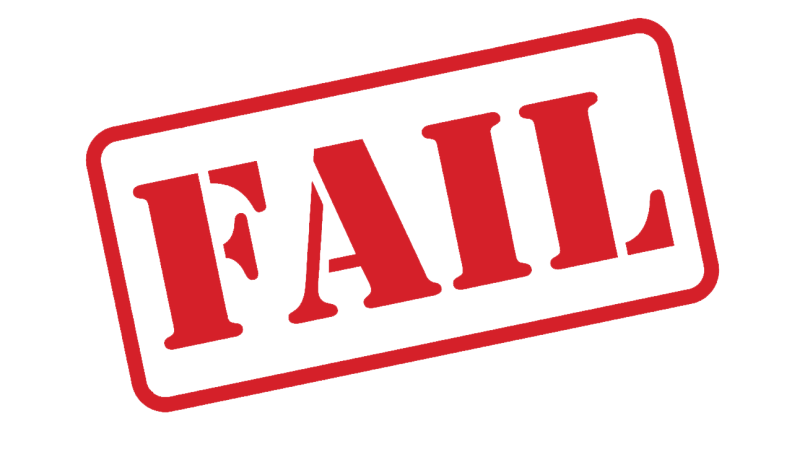 How to evaluate failed content