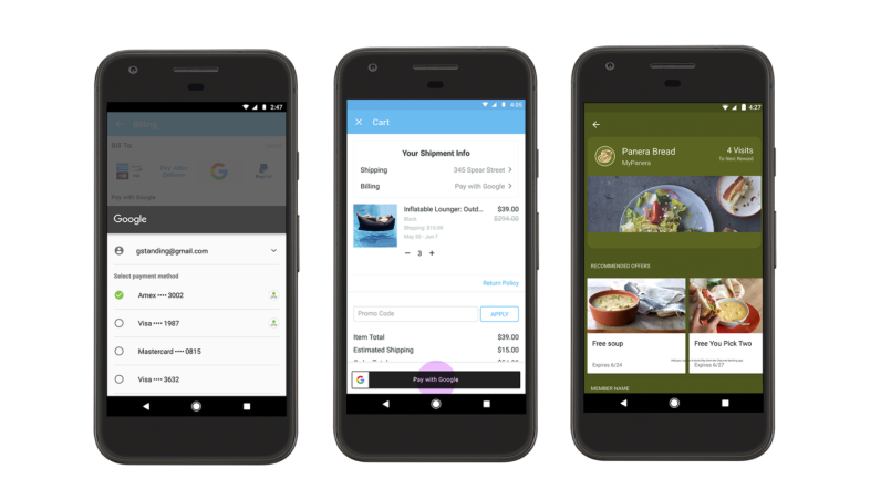 User friendly Google Pay Wallets