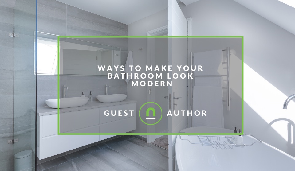 Give bathroom a modern look