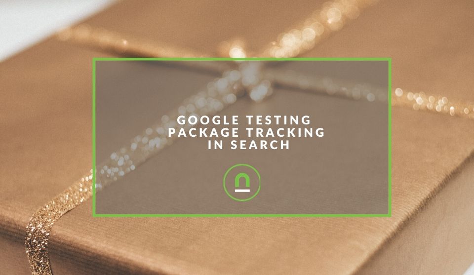 Google package delivery search 