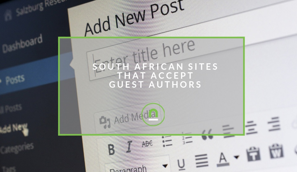 South African sites accepting guest contributions