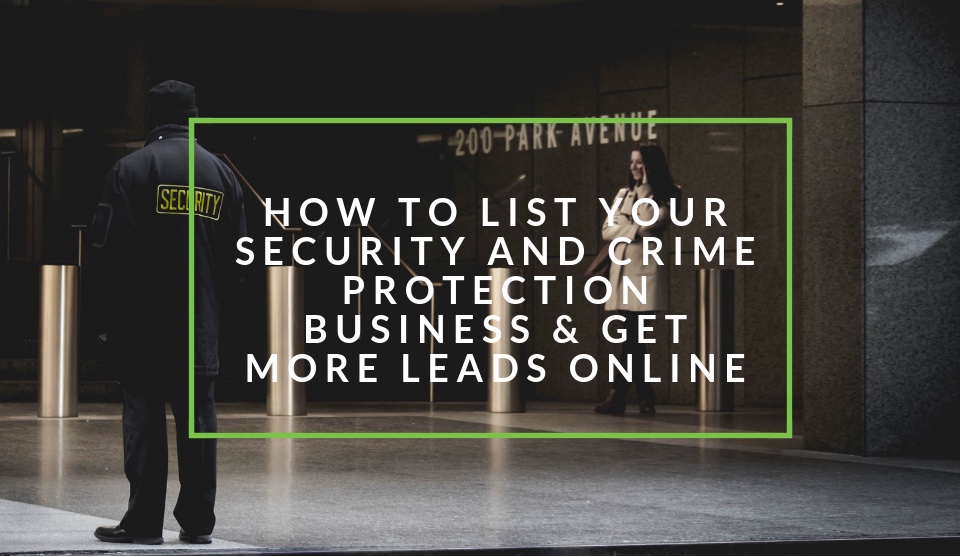 List your safety and security business on nichemarket