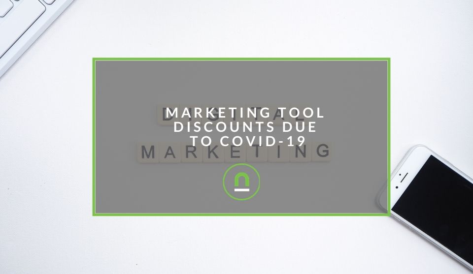 Marketing tech tool discounts due to coronavirus