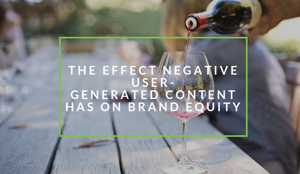 The effect negative user generated content has on brand equity