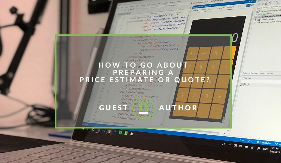 Quote or estimate preparing tips