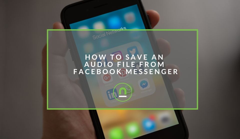 audio file saving in Facebook Messenger