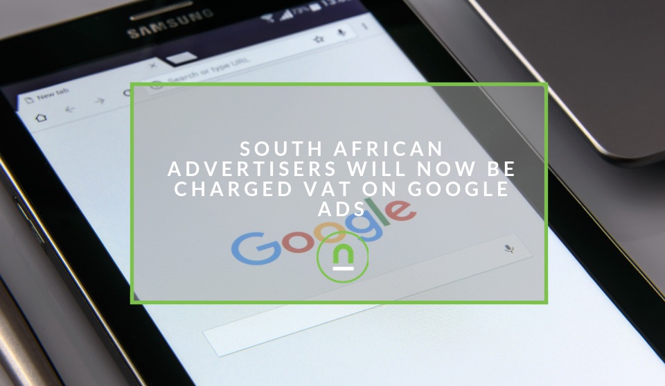 South African Google Ads Charged VAT