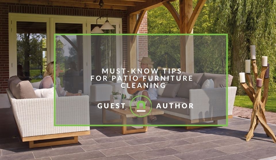 Cleaning patio furniture tips