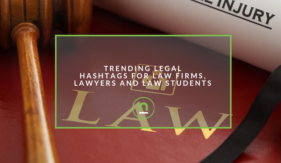 Popular legal hashtags