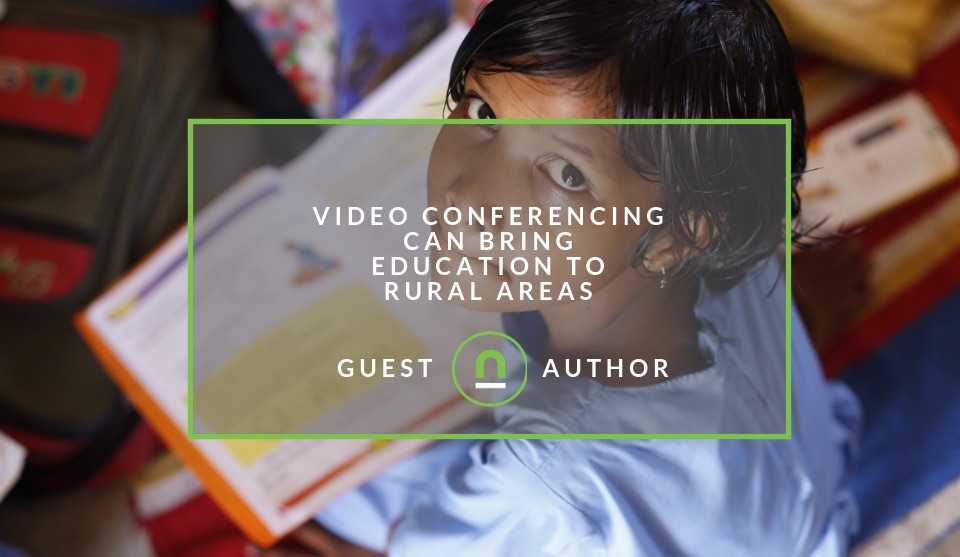 Educational video conferencing in rural areas