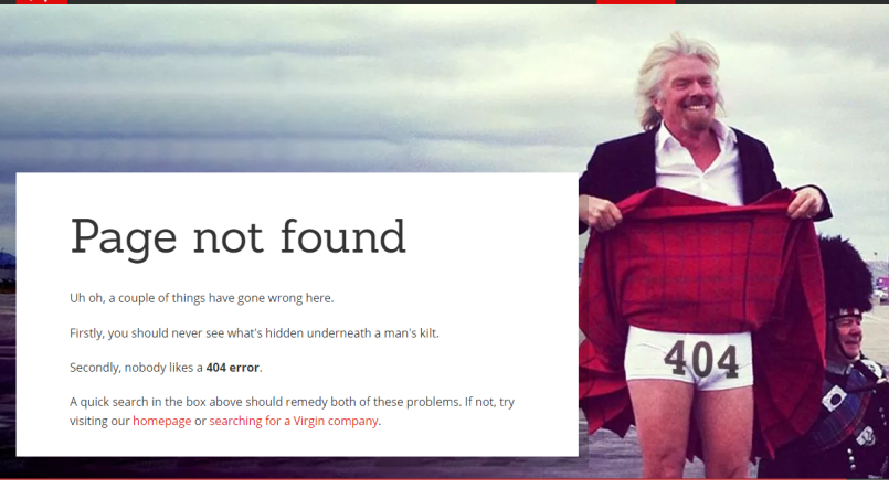 Creative 404 page designs 