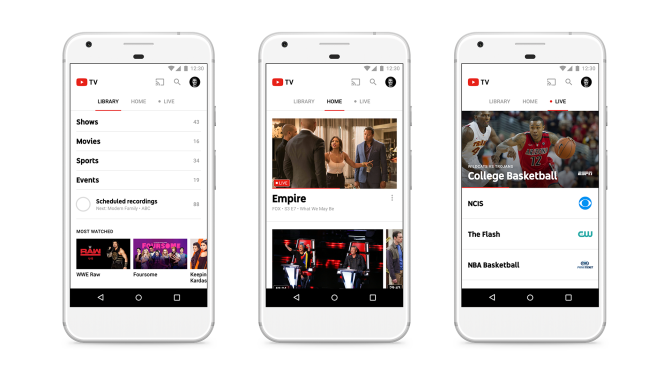 YouTube Launches Live TV Steaming